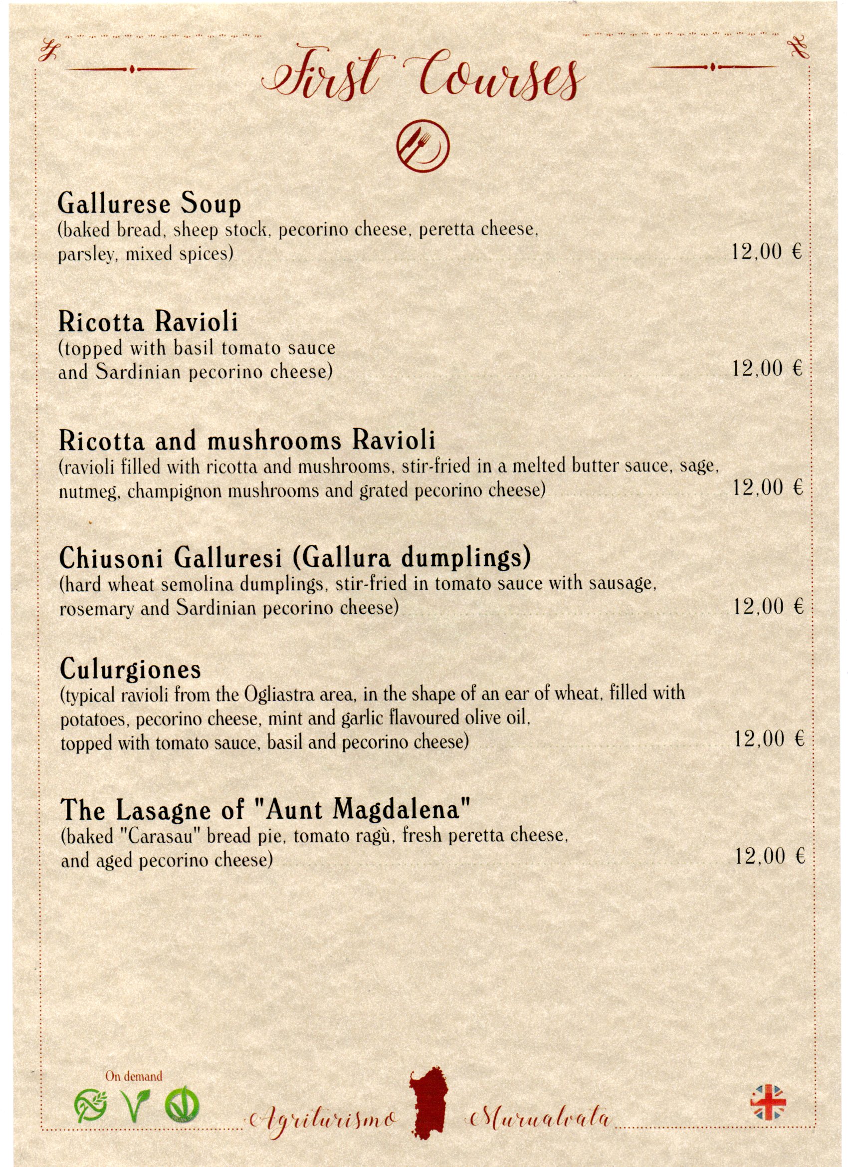 1 Course Menu Examples